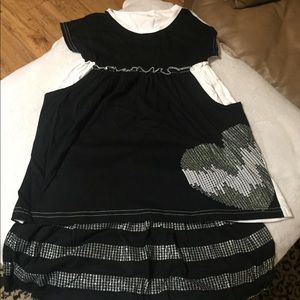 NWT Girls 2-Piece Skirt Outfit